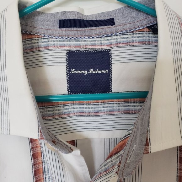 Tommy Bahama Long Sleeve Cotton Silk Dress Shirt XL - Picture 2 of 6